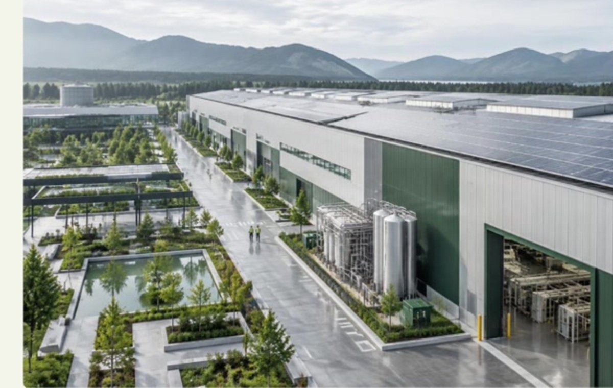 Modern industrial facility